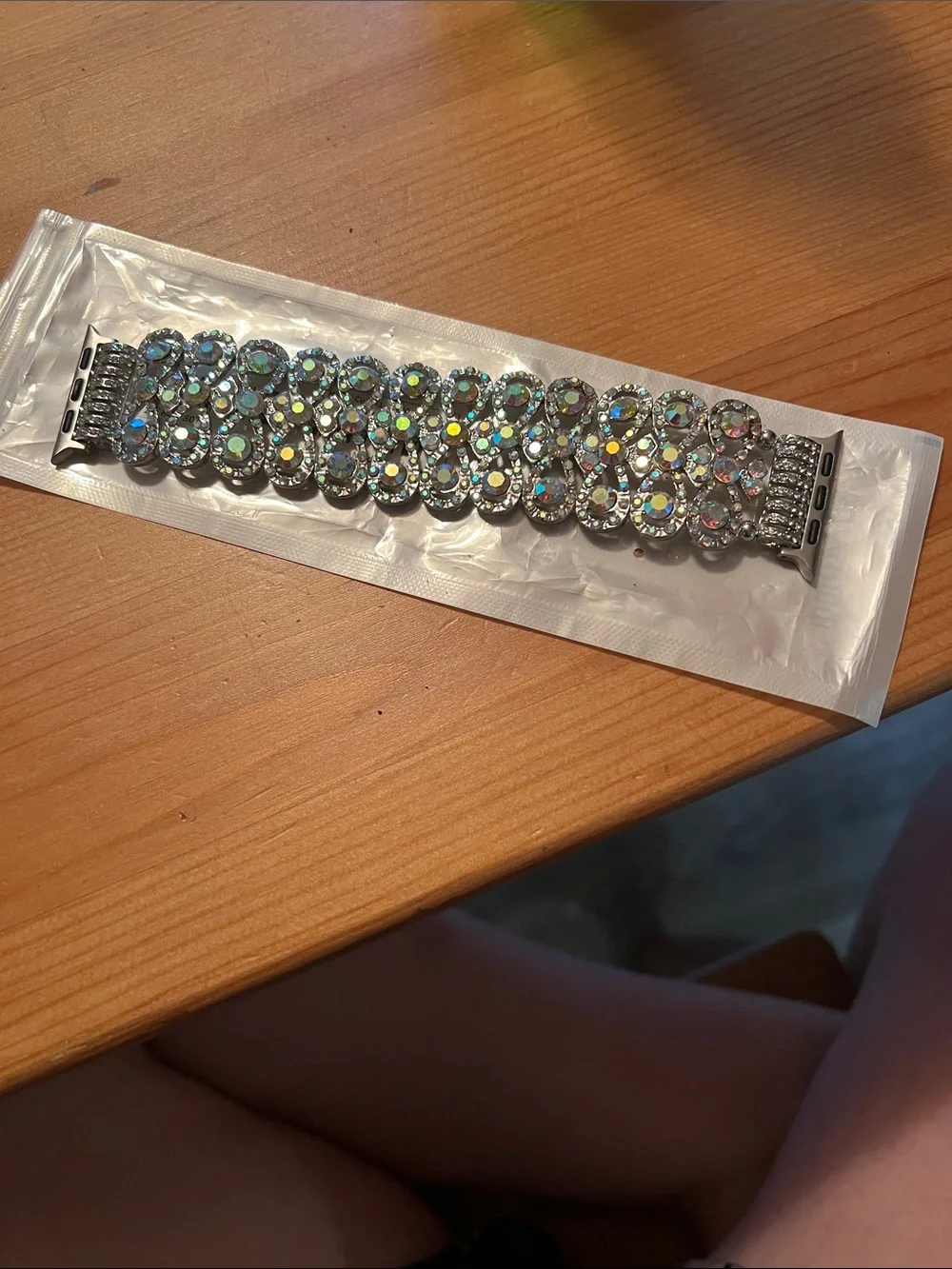 Crystal Pavé Silver-Tone Bracelet for Women